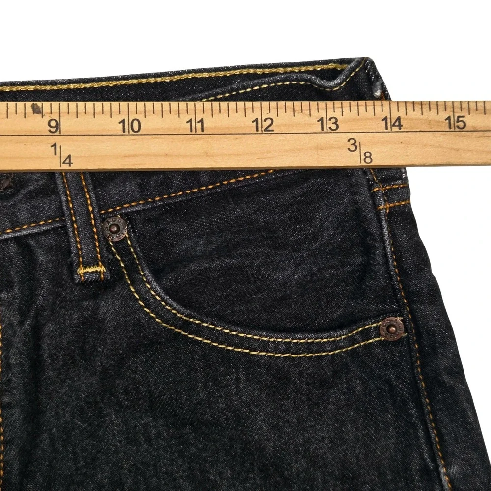 Levis 501 Original Fit Jeans Mens 30x32 Fits 28×27 Black‎ Dark Wash Straight